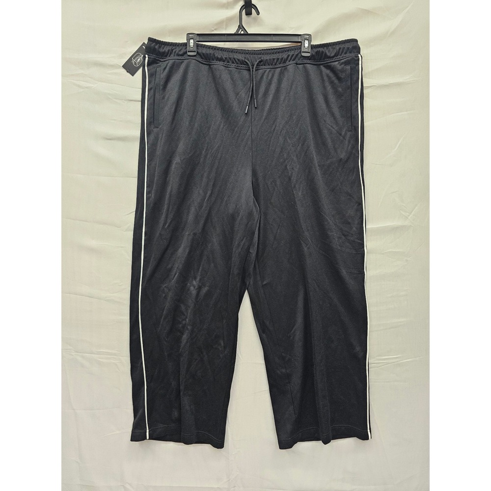 Original Use Mens XXL Black Track Pants Side Stripe Drawstring New 043202331